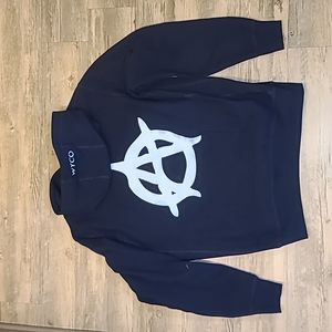 WyCo Anarchy Navy/Baby Blue Pullover Hoodie - Sz XL